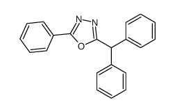 2-benzhydryl-5-phenyl-1,3,4-oxadiazole Structure