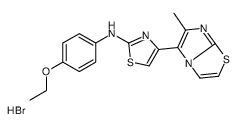 N-(4-ethoxyphenyl)-4-(6-methylimidazo[2,1-b][1,3]thiazol-5-yl)-1,3-thiazol-2-amine,hydrobromide结构式