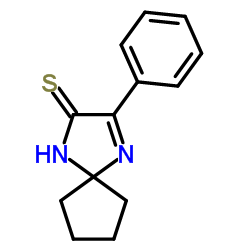 3-Phenyl-1,4-diazaspiro[4.4]non-3-ene-2-thione structure