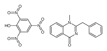 2-benzyl-1-methyl-1H-quinazolin-4-one, picrate结构式