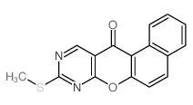 9-methylsulfanyl-benzo[5,6]chromeno[2,3-d]pyrimidin-12-one Structure