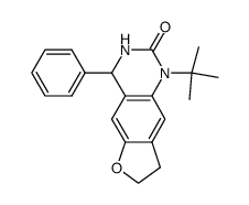 1-t-butyl-3,4,7,8-tetrahydro-4-phenyl-furo[2,3-g]quinazolin-2(1H)-one Structure