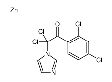 2,2-dichloro-1-(2,4-dichlorophenyl)-2-imidazol-1-ylethanone,zinc Structure