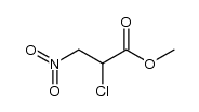 2-chloro-3-nitro-propionic acid methyl ester Structure