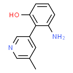 Phenol, 3-amino-2-(5-methyl-3-pyridinyl)- (9CI)结构式
