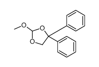 2-methoxy-4,4-diphenyl-1,3-dioxolane Structure
