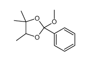 2-methoxy-4,4,5-trimethyl-2-phenyl-1,3-dioxolane结构式