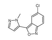 5-chloro-3-(2-methylpyrazol-3-yl)-2,1-benzoxazole Structure
