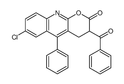 3-benzoyl-7-chloro-5-phenyl-3,4-dihydro-pyrano[2,3-b]quinolin-2-one Structure