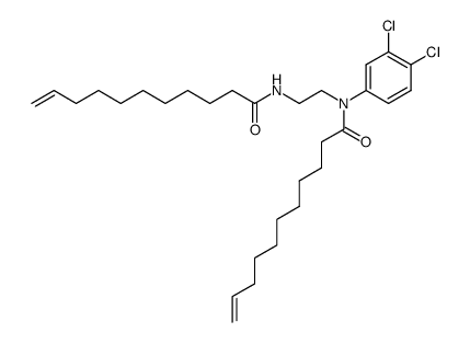 Undec-10-enoic acid (3,4-dichloro-phenyl)-(2-undec-10-enoylamino-ethyl)-amide Structure