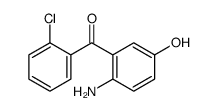 (2-amino-5-hydroxyphenyl)-(2-chlorophenyl)methanone结构式