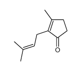 2-Cyclopenten-1-one, 3-methyl-2-(3-methyl-2-butenyl)- structure