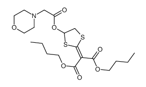 dibutyl 2-[4-(2-morpholin-4-ylacetyl)oxy-1,3-dithiolan-2-ylidene]propanedioate结构式