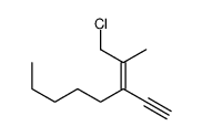 1-chloro-3-ethynyl-2-methyloct-2-ene结构式