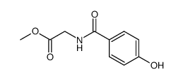 N-(4-Hydroxybenzoyl)glycine methyl ester结构式