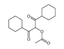 (1,3-dicyclohexyl-1,3-dioxopropan-2-yl) acetate结构式