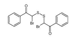 2-bromo-2-[(1-bromo-2-oxo-2-phenylethyl)disulfanyl]-1-phenylethanone Structure