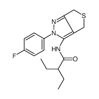 2-ethyl-N-[2-(4-fluorophenyl)-4,6-dihydrothieno[3,4-c]pyrazol-3-yl]butanamide Structure