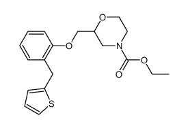 4-ethoxycarbonyl-2-[2-(2-thenyl)-phenoxymethyl]morpholine Structure