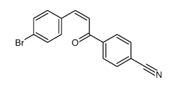 4-[3-(4-bromophenyl)prop-2-enoyl]benzonitrile Structure