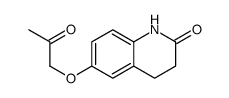 6-(2-oxopropoxy)-3,4-dihydro-1H-quinolin-2-one结构式