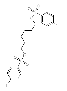 1-fluoro-4-[6-(4-fluorophenyl)sulfonyloxyhexoxysulfonyl]benzene结构式