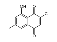 2-chloro-8-hydroxy-6-methyl-1,4-naphthoquinone结构式