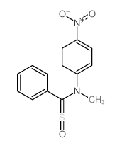 Benzenemethanamine,N-methyl-N-(4-nitrophenyl)-a-sulfinyl- Structure