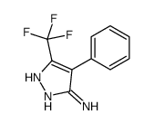 4-PHENYL-3-(TRIFLUOROMETHYL)-1H-PYRAZOL-5-AMINE结构式