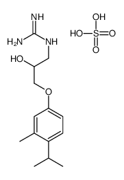 [amino(azaniumylidene)methyl]-[2-hydroxy-3-(3-methyl-4-propan-2-ylphenoxy)propyl]azanium,sulfate结构式