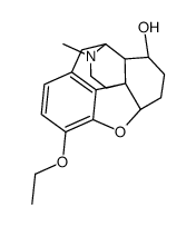 4,5α-Epoxy-3-ethoxy-17-methylmorphinan-8α-ol structure