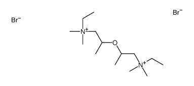 ethyl-[2-[1-[ethyl(dimethyl)azaniumyl]propan-2-yloxy]propyl]-dimethylazanium,dibromide Structure