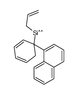 (1-naphthalen-1-ylcyclohexa-2,4-dien-1-yl)-prop-2-enylsilicon结构式