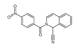 2-(4-nitrobenzoyl)-1H-isoquinoline-1-carbonitrile Structure