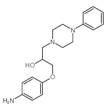 1-Piperazineethanol, a-[(4-aminophenoxy)methyl]-4-phenyl-结构式