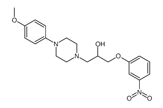 1-[4-(4-methoxyphenyl)piperazin-1-yl]-3-(3-nitrophenoxy)propan-2-ol Structure