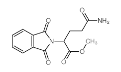 2H-Isoindole-2-aceticacid, a-(3-amino-3-oxopropyl)-1,3-dihydro-1,3-dioxo-,methyl ester结构式