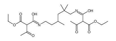 diethyl 2,2'-[(2,2,4-trimethylhexane-1,6-diyl)bis(iminocarbonyl)]diacetoacetate结构式