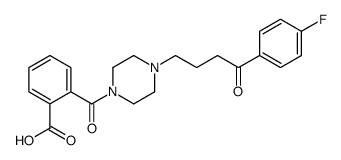 2-[4-[4-(4-fluorophenyl)-4-oxobutyl]piperazine-1-carbonyl]benzoic acid Structure