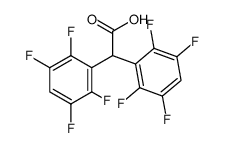 Bis-(2,3,5,6-tetrafluoro-phenyl)-acetic acid结构式