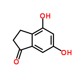 4,6-Dihydroxy-1-indanone结构式