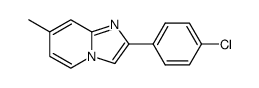 2-(4-CHLORO-PHENYL)-7-METHYL-IMIDAZO[1,2-A]PYRIDINE结构式