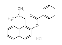 [1-(dimethylaminomethyl)naphthalen-2-yl] benzoate结构式