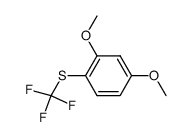2,4-dimethoxy-1-[(trifluoromethyl)sulfanyl]benzene结构式