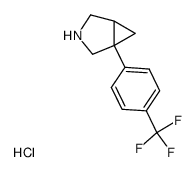 1-(p-Trifluoromethylphenyl)-3-azabicyclo[3.1.0]hexane hydrochloride结构式