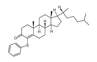 4-(Phenylsulfanyl)cholest-4-en-3-one结构式