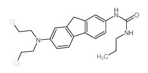 3-[7-[bis(2-chloroethyl)amino]-9H-fluoren-2-yl]-1-propyl-urea结构式