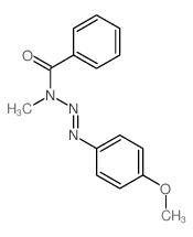 N-(4-methoxyphenyl)diazenyl-N-methyl-benzamide structure