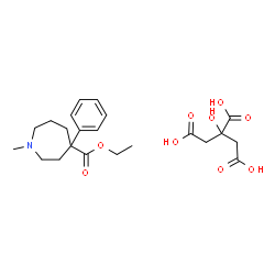 ethyl hexahydro-1-methyl-4-phenyl-1H-azepine-4-carboxylate, compound with citric acid (1:1) picture