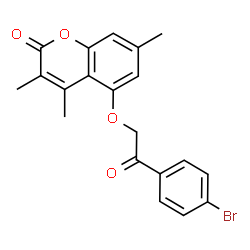 5-[2-(4-bromophenyl)-2-oxoethoxy]-3,4,7-trimethylchromen-2-one Structure